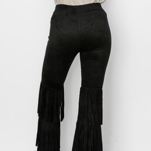 VOCAL SUEDE FRINGE PANTS (3-COLORS) STEVIE KNICKS Woodstock HIPPIE western SM-3X - Picture 8 of 12